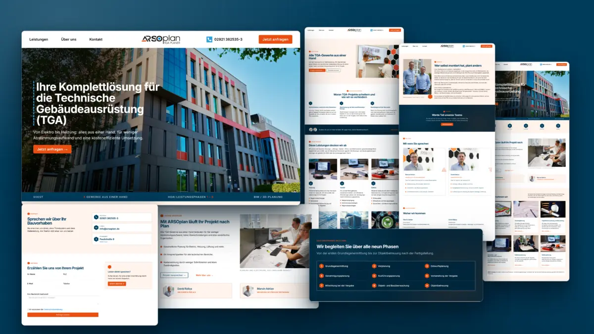 Referenzbild Website ARSOplan